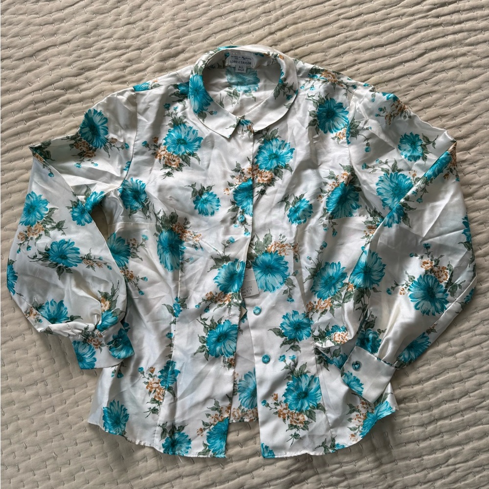 NWT Lord and Taylor 100% silk top